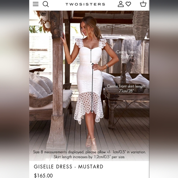 Two Sisters The Label GISELLE DRESS - RED - Picture 9 of 9